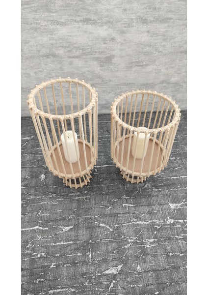 Bambu Fener Mumluk 2 Li Set (35 cm -30 cm ) modelleri