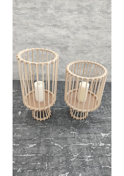 Bambu Fener Mumluk 2 Li Set (35 cm -30 cm ) fırsatları