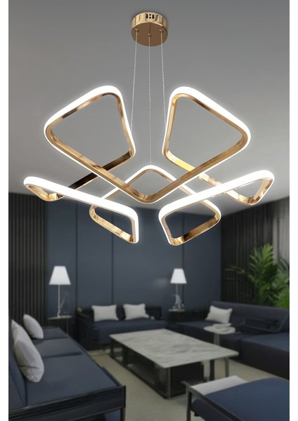 Dron Köşeli Modern Sarkıt Salon-Oturma Odası LED Avize fırsatları
