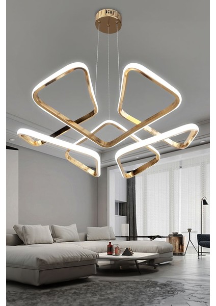 Dron Köşeli Modern Sarkıt Salon-Oturma Odası LED Avize indirimleri