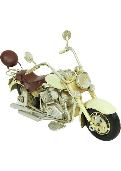 Vintage Tasarım Dekoratif Metal Motosiklet
