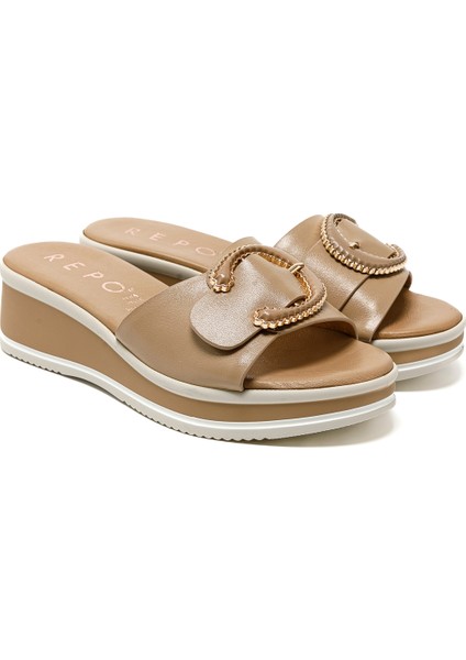 Kadın Terlik 12128-E5 Repo Beige modelleri