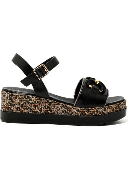 Kadın Sandalet 50248-E5 Repo Nero