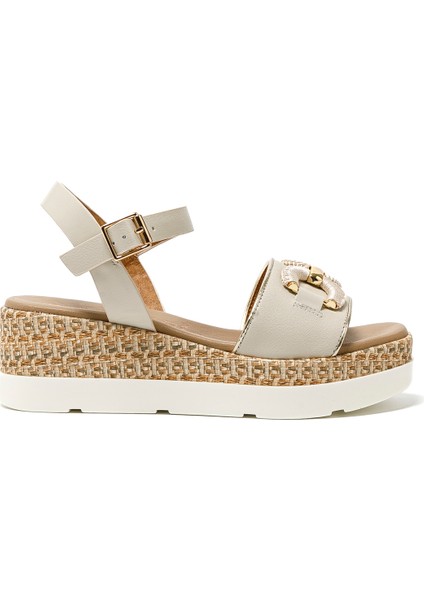 Kadın Sandalet 50248-E5 Repo Avorio