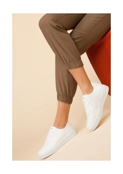 Günlük Kadın Sneaker Bağcıklı Hafif Kalın Tabanlı Yürüyüş Nefes Alan Spor Ayakkabı 1004 fiyatları