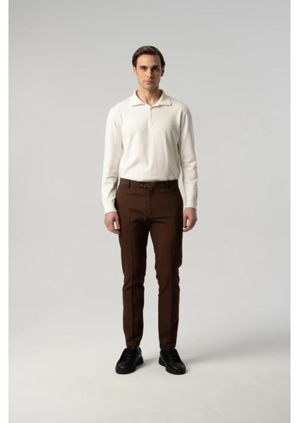 Italyan Kesim Kahverengi Kumaş Pantolon fiyatları