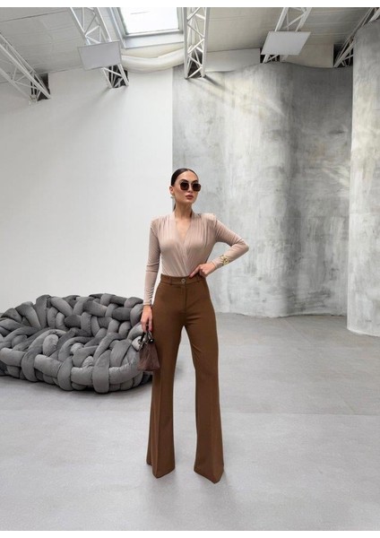 230 gr Poly Viscose Full Lycra Ispanyol Paça Pantolon
