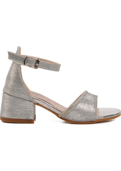 Gümüş Çocuk Abiye Ayakkabı 253 Ry 6503 P modelleri