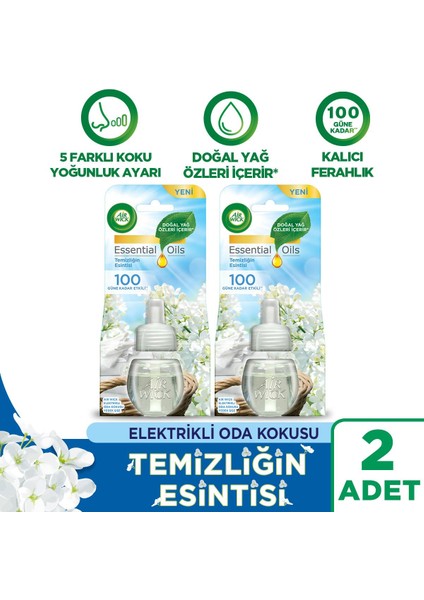 Elektrikli Oda Kokusu Yedek Temizliğin Esintisi x 2