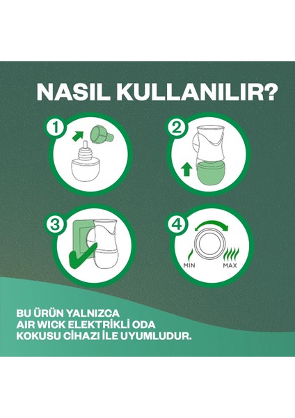 Elektrikli Oda Kokusu Yedek Temizliğin Esintisi x 2