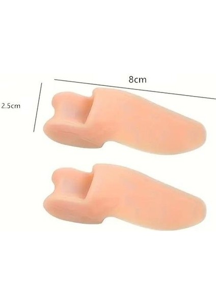 Ten Rengi Silikon Makaralı Ayak Baş Parmak Kemik Bunyon Koruyucu Silikon Bunyon 1 Çift