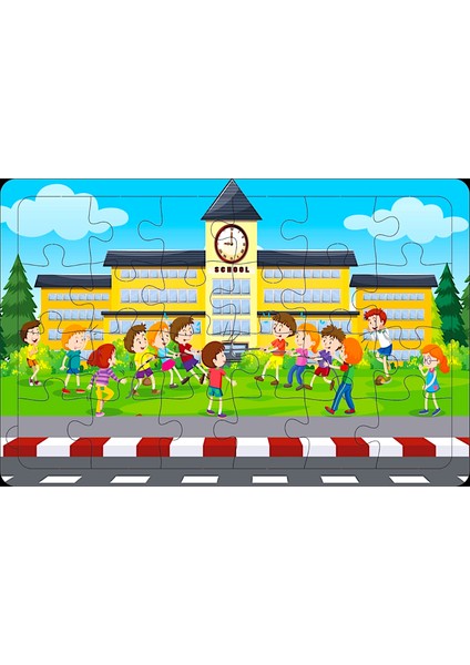 Ahşap Puzzle Eğitici 5'li Set - Eğitici Yapboz Puzzle Set