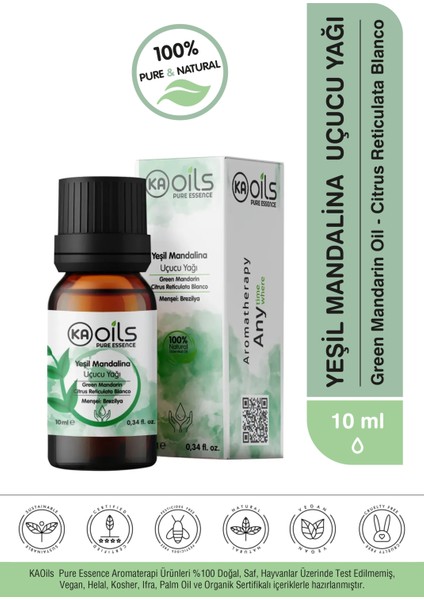 Aromaterapi Seyahat Seti - Difüzör ve 5 Saf Uçucu Yağ (Selvi + Melez Lavanta + Yeşil Mandalina + Karanfil + Tıbbi Nane) 10 ml