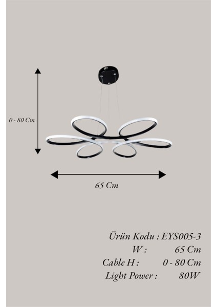 Modern Papatya Model Kumandalı 3 Renk (Beyaz / Sarı / Günışığı) LED Avize fırsatları
