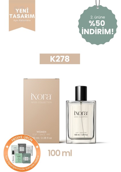 Ixora K278 Floral Kadın Parfüm 100 ml EDP