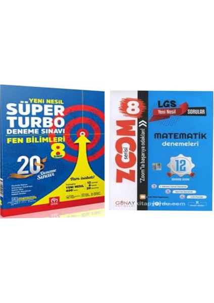 8. Sınıf Fen Bilimleri Süper Turbo Deneme ve Matematik 12'li Branş Denemesi