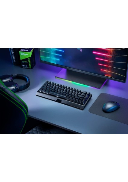 Blackwidow V3 Mini Green Switch HyperSpeed RGB Kablosuz Gaming Oyuncu Klavye - RZ03-03891400-R3M1