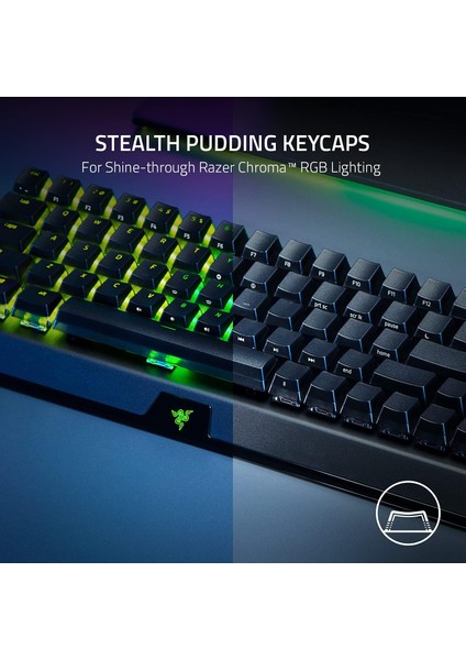 Blackwidow V3 Mini Green Switch HyperSpeed RGB Kablosuz Gaming Oyuncu Klavye - RZ03-03891400-R3M1