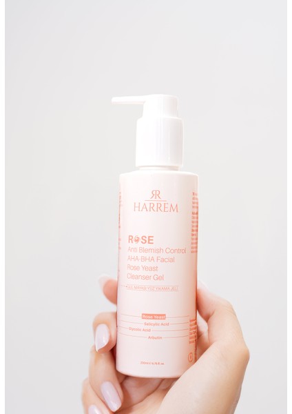 Rose Series Tüm Ciltler Gül Mayası Glycolic Acid Hassas Yüz Yıkama Jeli 200 ml