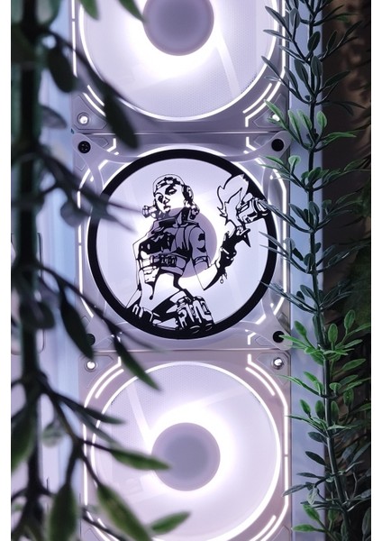 Valorant Raze 120X120 mm Beyaz Çerçeveli Pc Aksesuarı, Masaüstü Bilgisayar Fan Kapağı fiyatları