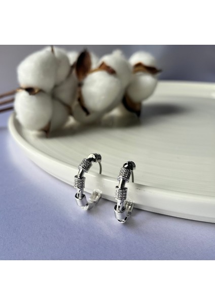 Taşlı Halka Detaylı Küpe fiyatları