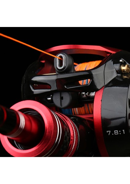 12+1 Yuvarlak Yataklı Baitcasting Balık Tutma Makarası 7.8:1 Vites Oranı Derin ve Sığ Makara Lili (Yurt Dışından)
