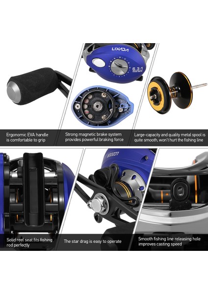 10+1 Toplu Kaydırmalı Baitcasting Makarası Hafif ve Düzgün (Yurt Dışından) fırsatları