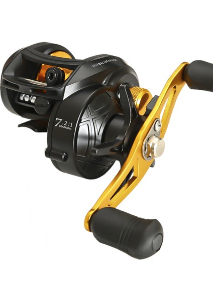 Ultra Smooth 17 + 1 Bb Baitcasting Balık Tutma Makinesi 8kg Maksimum Sürükleme 7.2:1 Vites Oranı (Yurt Dışından)