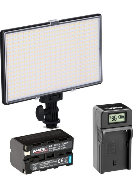 Youtuber Seti (Led Işık, Ikili Kablosuz Yaka Mikrofonu, Masaüstü Tripod)