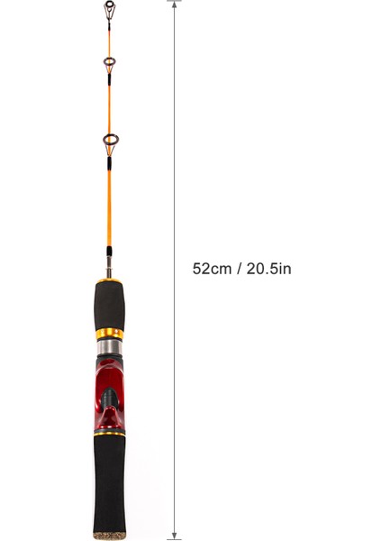52 cm Hava Balıkçılığı Çubuğu Hafif Taşınabilir (Yurt Dışından)