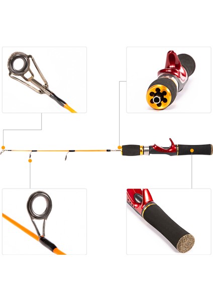 52 cm Hava Balıkçılığı Çubuğu Hafif Taşınabilir (Yurt Dışından)