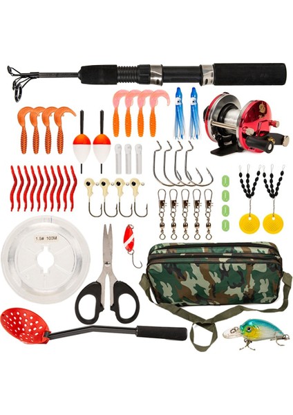 52'li Buzda Balık Tutma Takımı, Mil, Makara Kombi, Kürek, Kancalar, Yapay Ürünler (Yurt Dışından)