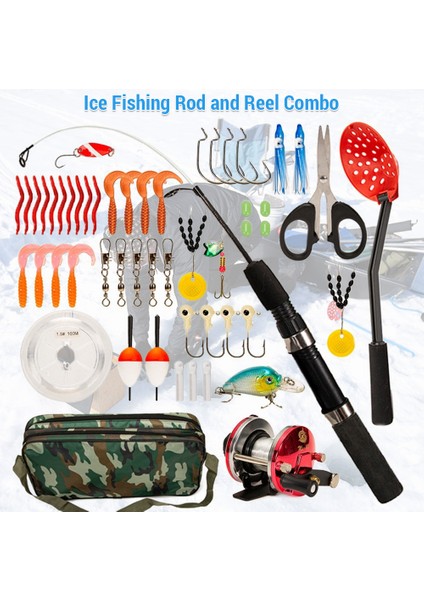 52'li Buzda Balık Tutma Takımı, Mil, Makara Kombi, Kürek, Kancalar, Yapay Ürünler (Yurt Dışından) fırsatları