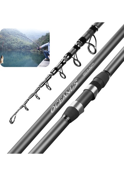 Karbon Fiber Teleskopik Hafif Balık Tutma Milletesi (Yurt Dışından)