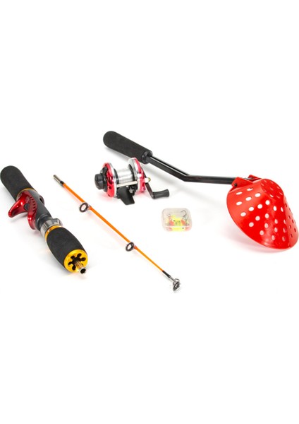 Buz Altı Balık Tutma Ekipmanı Seti Mil ve Makara Kombosu Kovalık Kancası (Yurt Dışından) modelleri