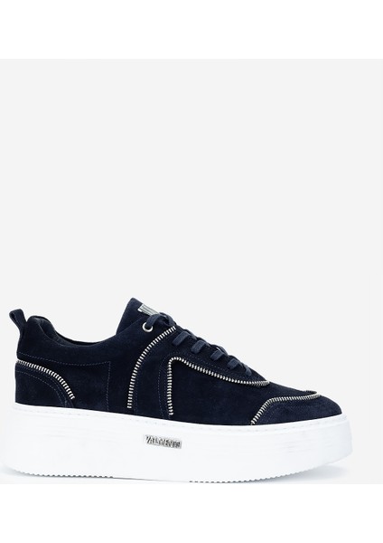Erkek Deri Lacivert Süet Sneakers & Spor Ayakkabı 352 22323 Erk Ayk Y25 Lacı Suet