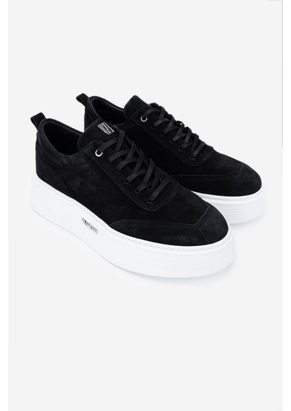 Erkek Deri Siyah Süet Sneakers & Spor Ayakkabı 352 22332 Erk Ayk Y25 Sıyah Suet
