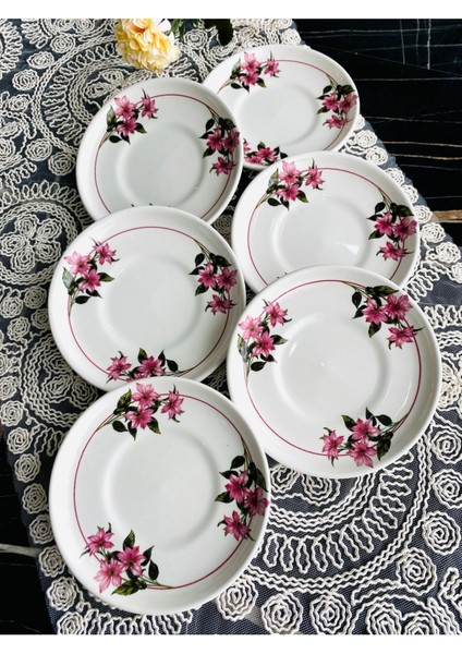 Karçiçeği 6 Adet Çay Tabağı