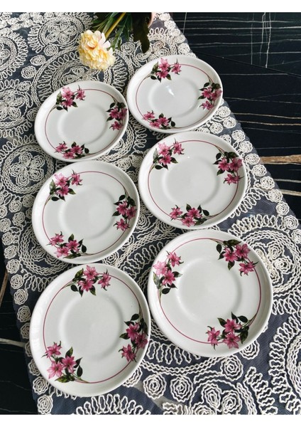 Karçiçeği 6 Adet Çay Tabağı