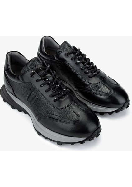 Erkek Deri Siyah Sneakers & Spor Ayakkabı 383 6400 Erk Ayk Y25 Syh Slvr/syh Fltr fiyatları