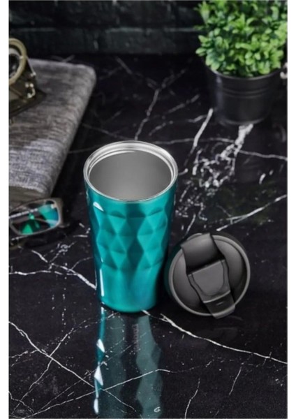 Prizma 350 Ml Çelik Mug Termos Yeşil Ckr2048