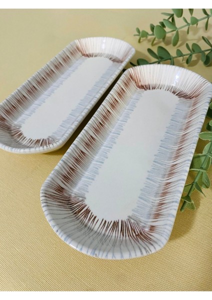 Blue Eyes 2 Adet Oval Kahvaltı Tabağı modelleri