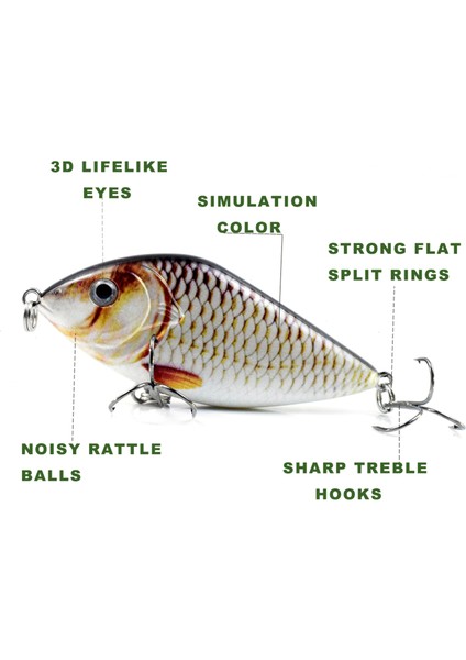 5 Adet 2.8 Inçlik Canlımsı Sesi Cıvıltıyan Balık Yakalama Ucunu (Yurt Dışından) indirimleri