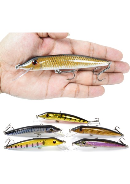 Balık Tutma Küçük Balık Yapay Yaprağı 12.5cm 13G 3D Gözlü (Yurt Dışından)