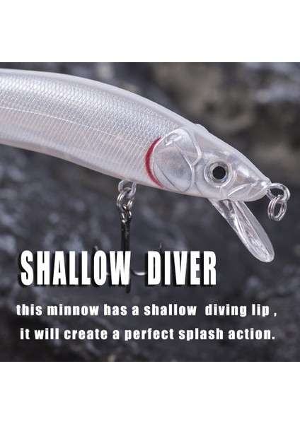 Sinklik Minnow Çekim Uçları 12CM 13.3g 3D Gerçekçi Gözlü Yüksek Çözünürlüklü Detaylı Sert Balık Uçları (Yurt Dışından) modelleri