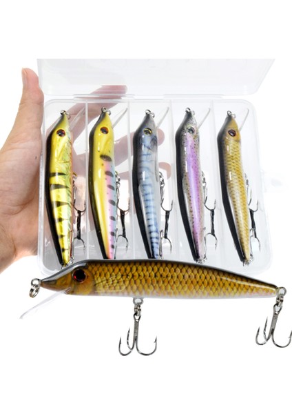 5 Adet Biyyonik Balık Tutma Derici Canlımsı Yüzen (Yurt Dışından)