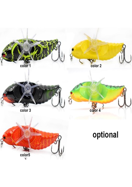 Cicada Üretici Dönel Çift Pervaneli Yapay Balık Tutma Ucu (Yurt Dışından) indirimleri