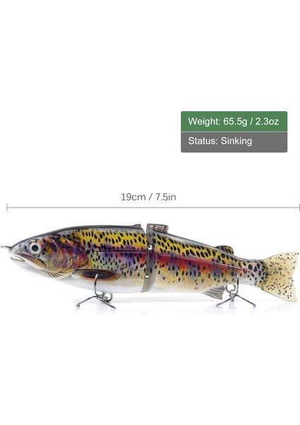 7.5 In Trout Balık Yakalama S Yapışkan Batacak Tuzak (Yurt Dışından)