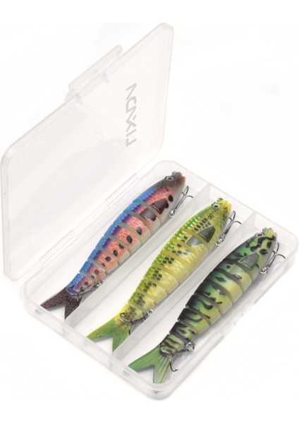 3 Adet Biyonik Çok Eğilmiş Balık Tutma Küreği Yüzme Hareketi Gerçekçi (Yurt Dışından)