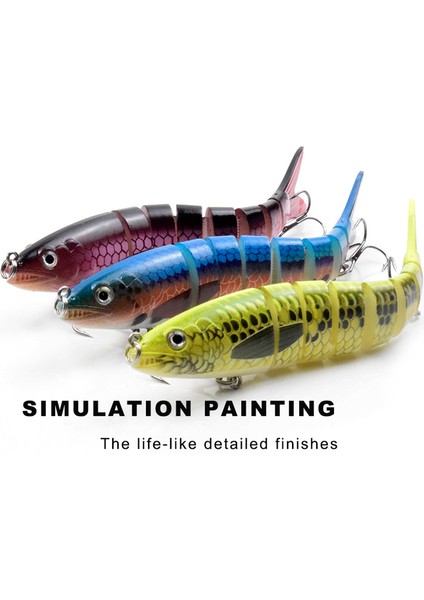 3 Adet Biyonik Çok Eğilmiş Balık Tutma Küreği Yüzme Hareketi Gerçekçi (Yurt Dışından) fırsatları